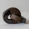 Zweiheit I, Keramik gebrannt, glasiert, 6 x 8 x 6 cm, 2022