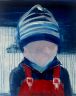 Kleiner Junge am Meer,  Acryl a. Leinwand, 80 x 100 cm, 2024